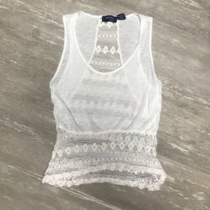 Cotton lace tank